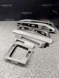 01-06 BMW E46 M3 Convertible Interior Armrests Trim Set Brushed Aluminum *Notes*