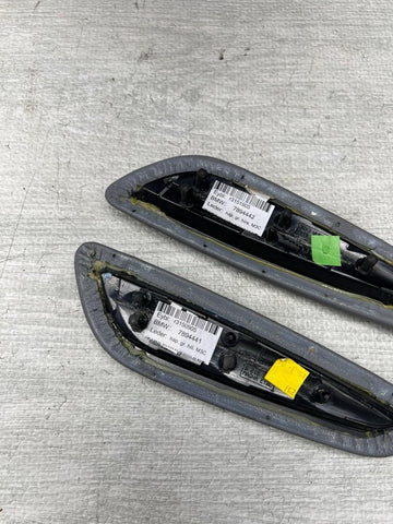 BMW E46 325 330 M3 Convertible Rear Grey Gray Upper Armrest Pads 7894431 7894432