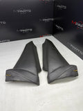 01-06 BMW E46 M3 Coupe Rear Seat Backrest Side Bolster Pair Black Napa OEM