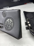 01-06 BMW E46 M3 Convertible Rear Left Right Door Cards Panels Covers Black