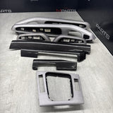 01-06 BMW E46 M3 Convertible Interior Armrests Trim Set Brushed Aluminum *Notes*