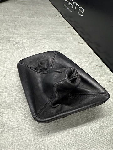 BMW E46 323 325 330 M3 Leather Shift Shifter Boot Cover + Ring 25117919219