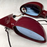 01-06 BMW E46 M3 Side View Door Mirrors Pair Imola Red *Notes*