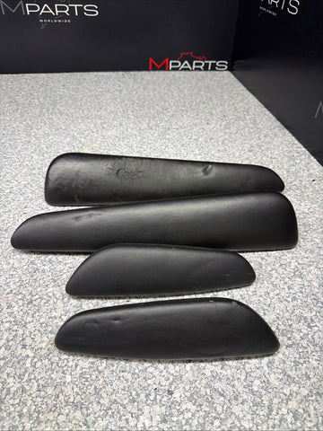 01-06 BMW E46 M3 Convertible Door Arm Rest Armrest Pads Black *Broken Tab*