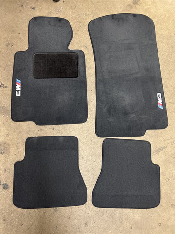 Genuine 01-06 BMW E46 M3 Convertible Carpets Floor Mats Black Front & Rear