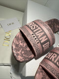 NEW Christian Dior Dway Sandals 62P Chateau Ros Toile de Jouy E Size 37