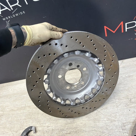 SHW / REFURBISHED 13-17 BMW F06 F10 F12 F13 M5 M6 REAR BRAKE DISCS ROTORS