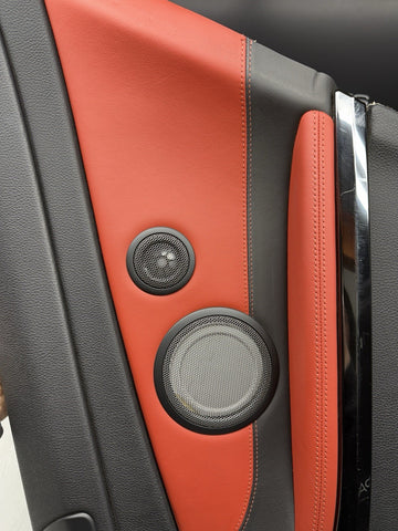 15-20 BMW F82 M4 COUPE REAR RIGHT TRIM PANEL CARD MERINO SAKHIR ORANGE