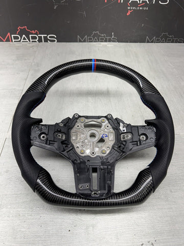 BMW G80 G82 G83 M3 M4 20-23 OHC Carbon fiber Steering Wheel Tri Stitch AUTO