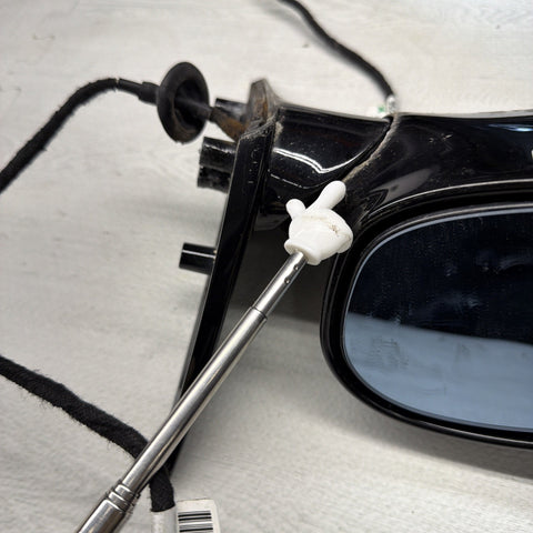 01-06 BMW E46 M3 Side View Door Mirrors Pair Jet Black