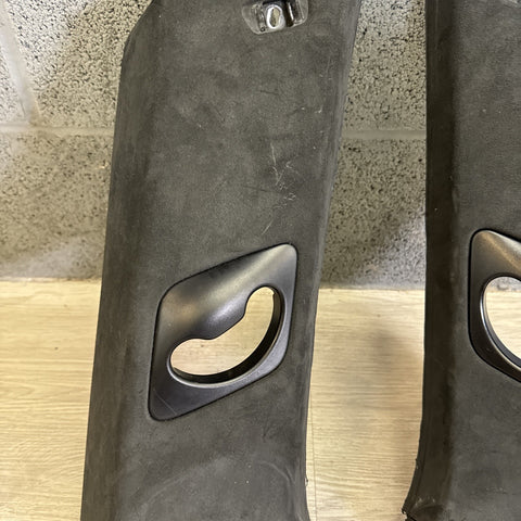 OEM 2014-2018 BMW X5M F85 F15 B PILLARS ALCANTARA SUEDE BLACK