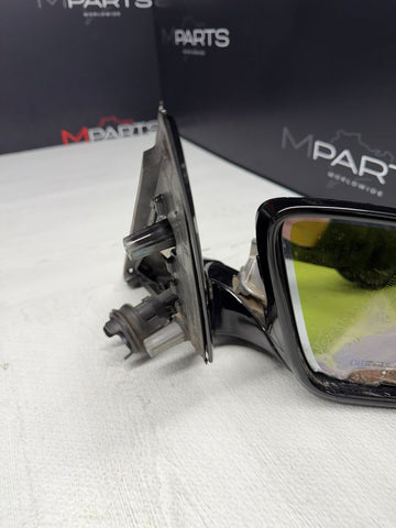 13-16 BMW F10 M5 RIGHT PASSENGER SIDE MIRROR NO CAMERA SAPPHIRE BLACK *DAMAGE