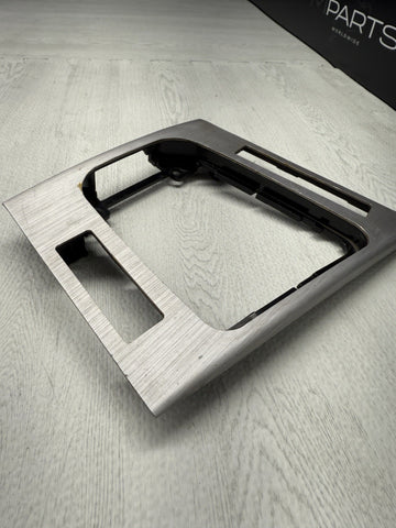 01-06 BMW E46 M3 Convertible Interior Center Shift Shifter Trim Brushed Aluminum