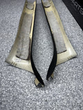 01-06 BMW E46 M3 Coupe Front A Pillars Black Original OEM Pair *Notes