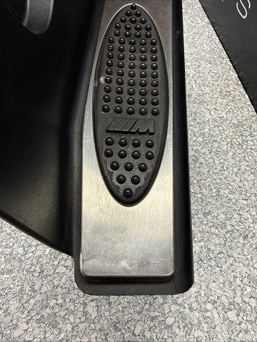 01-06 BMW E46 M3 BLACK DEAD PEDAL KICK PANEL COVER 7902400 *Hairline Crack
