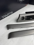 09-13 OEM BMW E92 E93 335is Dash Glacier Silver Aluminum Interior Trim Set