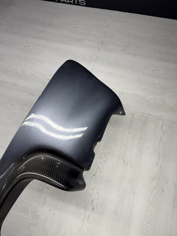 01-06 BMW E46 M3 CSL Style Rear Bumper Diffuser Carbon Fiber / Steel Grey
