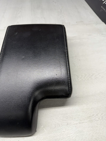 01-06 BMW E46 M3 Center Console Armrest Arm Rest Black Leather *Notes*