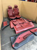 BMW E46 M3 01-06 Coupe Imola Red Nappa Leather Interior Seats Panels Set OEM