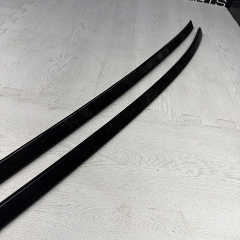 BMW E46 325 330 M3 Roof Rails Moldings Trims Pair Coupe OEM