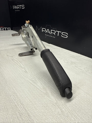 01-06 BMW E46 325 330 M3 Parking Brake Ebrake Leather Handle Mechanism