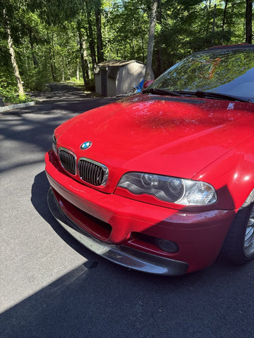 BMW 01-06 E46 M3 CSL Style Front Bumper Lip Spoiler Carbon Fiber BEST FIT