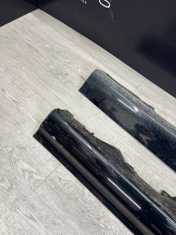 01-06 BMW E46 M3 Rocker Panel Side Skirts OEM Carbon Black