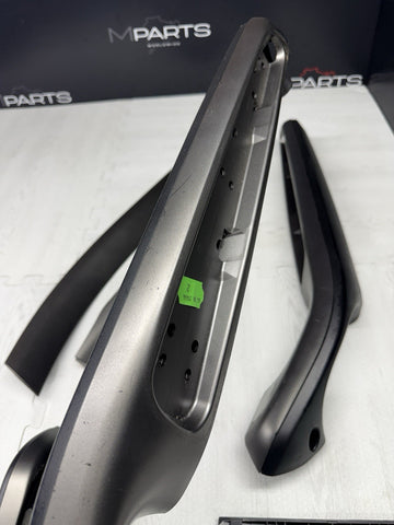 01-06 BMW E46 M3 Convertible Interior Armrests Trim Set Titan Shadow Grey