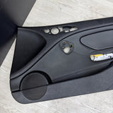01-06 BMW E46 M3 FRONT PASSENGER RIGHT SIDE DOOR PANEL CARD BLACK OEM