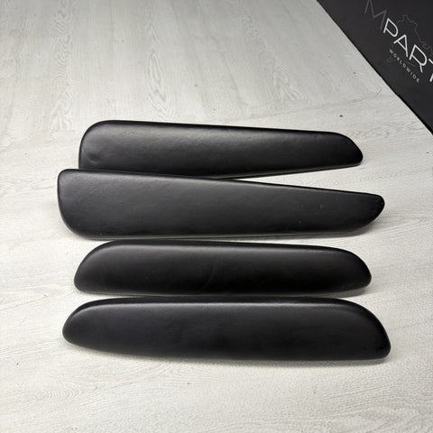 01-06 BMW OEM E46 M3 Coupe Trim Armrest Pads Set Black 8238622 *Notes*