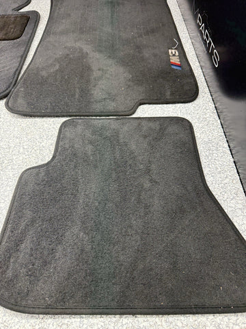 Genuine 01-06 BMW E46 M3 Convertible Carpets Floor Mats Black Front & Rear