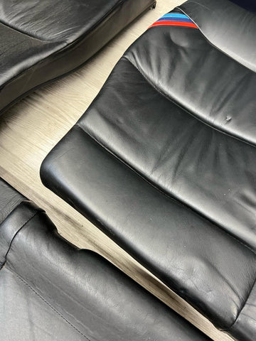 95-99 BMW E36 M3 Coupe Rear Bench + Folding Backrest Back Rest Seats Black