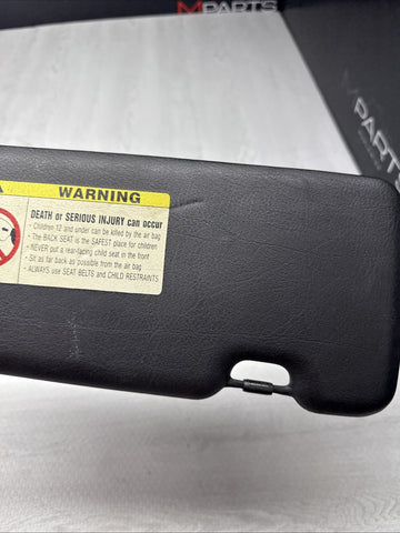01-06 BMW E46 M3 Convertible Left Driver Side Sunvisors Sun Visor Black