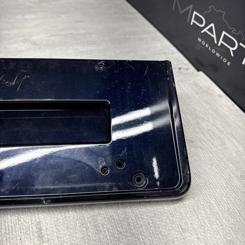 BMW E46 M3 01-06 Front License Plate Base 51112694726 2694726 Carbon Black OEM