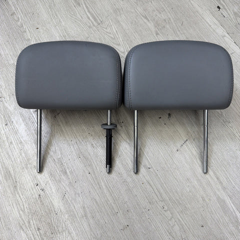 2001-2006 BMW E46 M3 Convertible Grey Rear Headrests Head Rests Pair OEM *Notes*