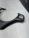 08-13 BMW E90 E92 E93 M3 Lower Steering Wheel Trim Cover Plate Black