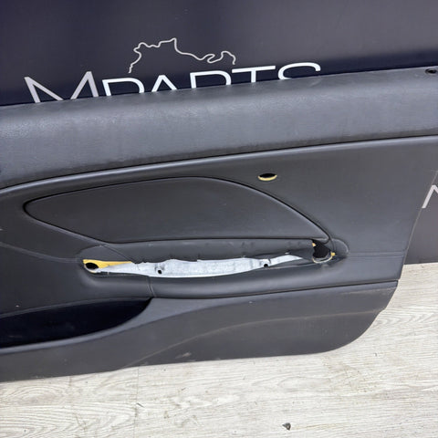 01-06 BMW E46 M3 FRONT PASSENGER RIGHT SIDE DOOR PANEL CARD BLACK OEM