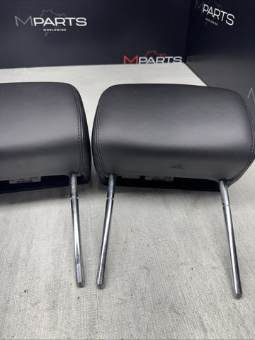 2001-2006 BMW E46 M3 Convertible Black Rear Headrests Head Rests Pair OEM