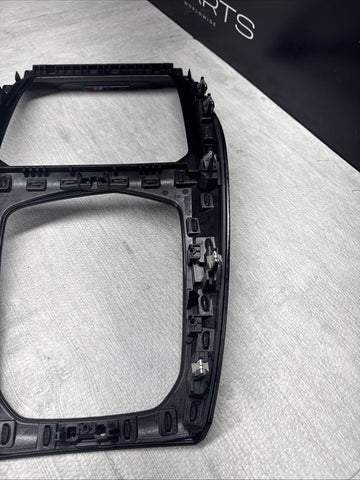 BMW F97 X3M 21-26 Competition Front Center Console Black Trim Panel OEM