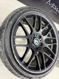 19x8.5 19x9.5 CSL STYLE 5x120 BMW E46 M3 Matte Black 19” Wheels Rims Set (4)