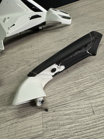 15-20 Ferrari 488 White Interior Dash Vents Trims Set