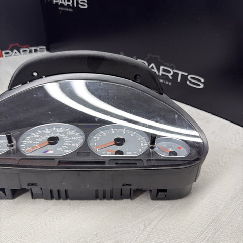 2001-2006 BMW E46 M3 Instrument Cluster Speedometer Spedometer SMG 94k *Chip*