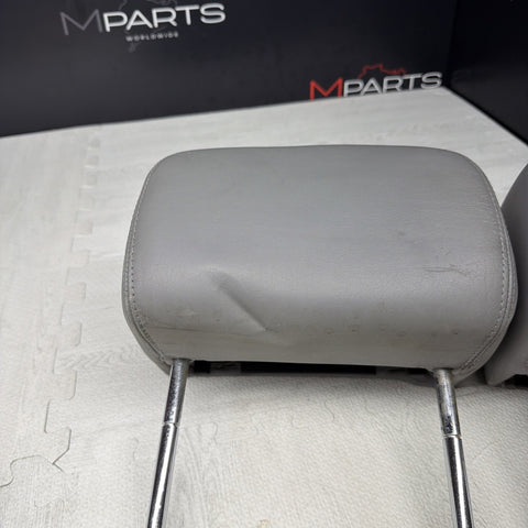 2001-2006 BMW E46 M3 Convertible Grey Rear Headrests Head Rests Pair OEM