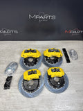 01-06 BMW E46 M3 BREMBO Big Brake Kit Yellow Calipers Rotors Set NEW Plug Play