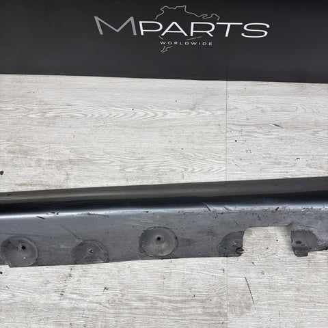 BMW 01-06 E46 M3 Rocker Panel Side Skirt Left Driver Silver Gray 51717890011