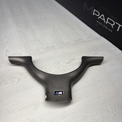 OEM 01-06 BMW E46 M3 Lower Steering Wheel Trim Cover Plate Titan Shadow Grey