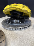 AS IS Set 01-06 BMW E46 M3 BREMBO Big Brake Kit Yellow Calipers Rotors Plug Play