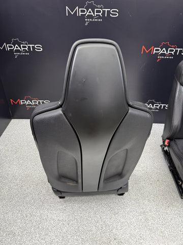 OEM 15-18 BMW F80 M3 FRONT LEATHER SEAT SEATS CUSHION INTERIOR BLACK