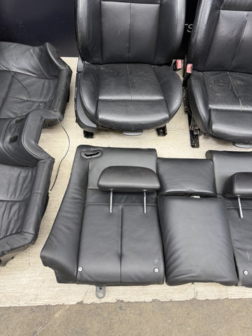 MBMW E64 M6 08-10 CONVERTIBLE FRONT REAR LEATHER SPORT SEAT BLACK DOOR CARDS