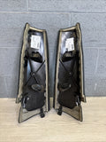 BMW 15-20 F33 F83 335 M4 Rear Seat Bolsters Black Leather OEM Pair